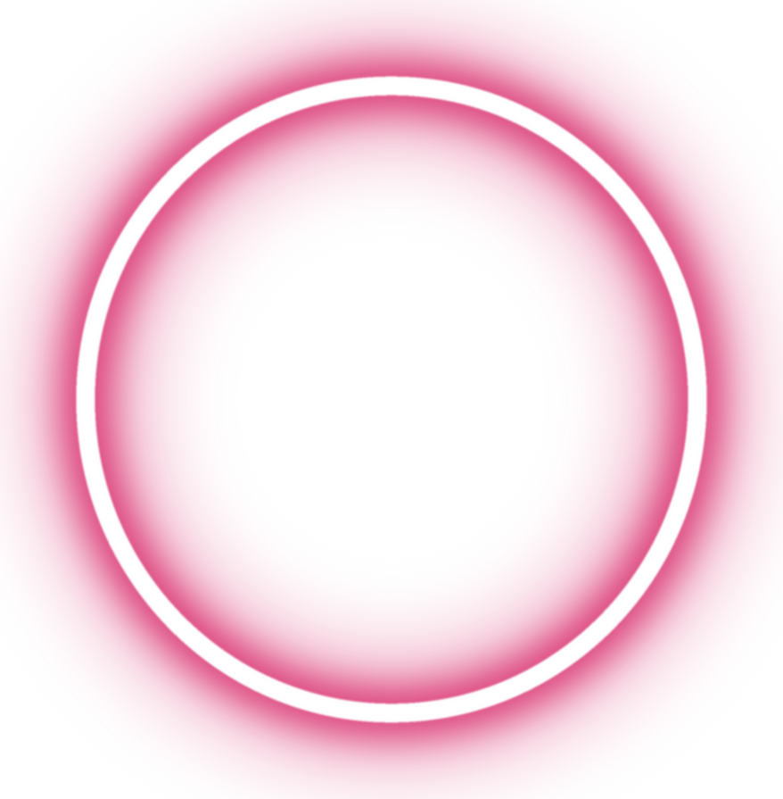 Pink Neon Circle Icon